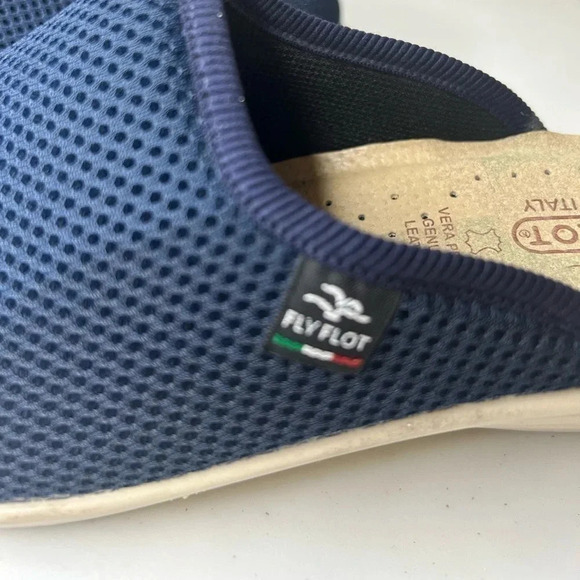 COPY - Fly Flot Made in Italy Womens Navy Mesh Clogs Anatomic Anti Shock Sz 8 3… - Picture 5 of 7